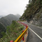 The kind of road that you can expect in the Taroko National Park