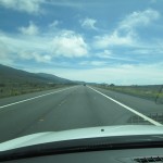 Driving in the middle of the Big Island