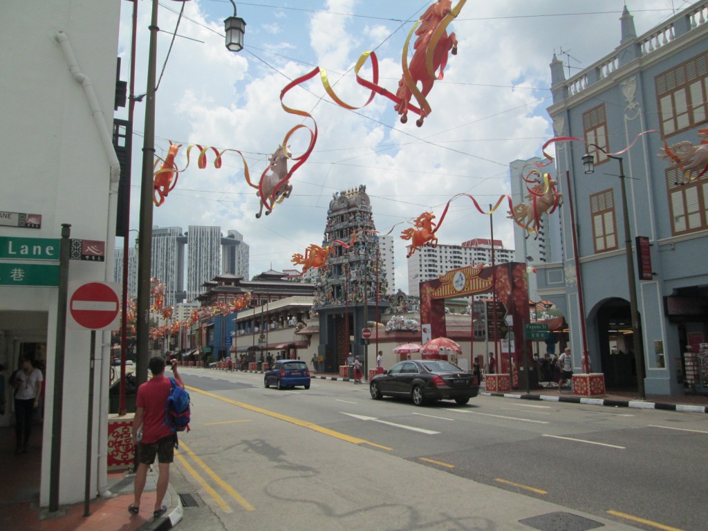 Hindu template in Singapore's Chinatown