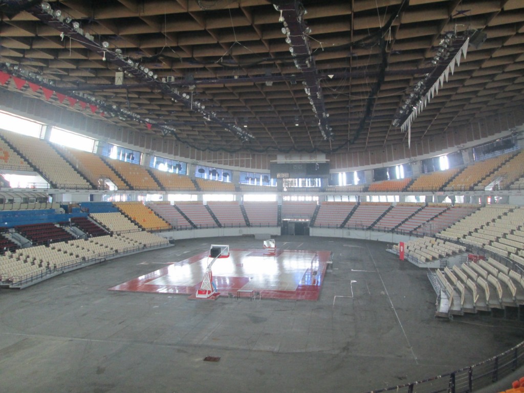 Inside the Peace and Friendship stadium