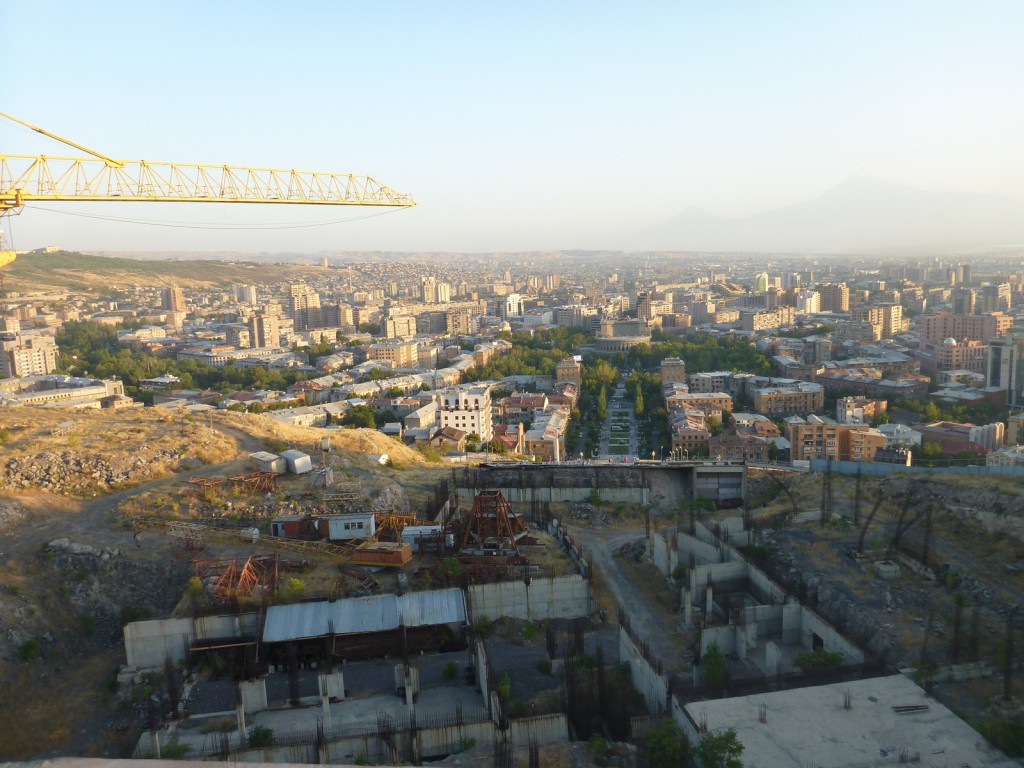 View of Yerevan from the 50th anniversary of Soviet Armenia monument