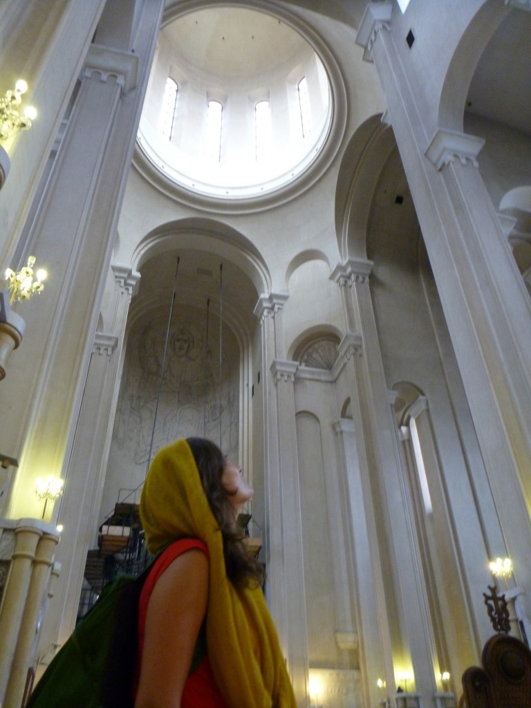 Inside Tbilisi Sameba cathedral
