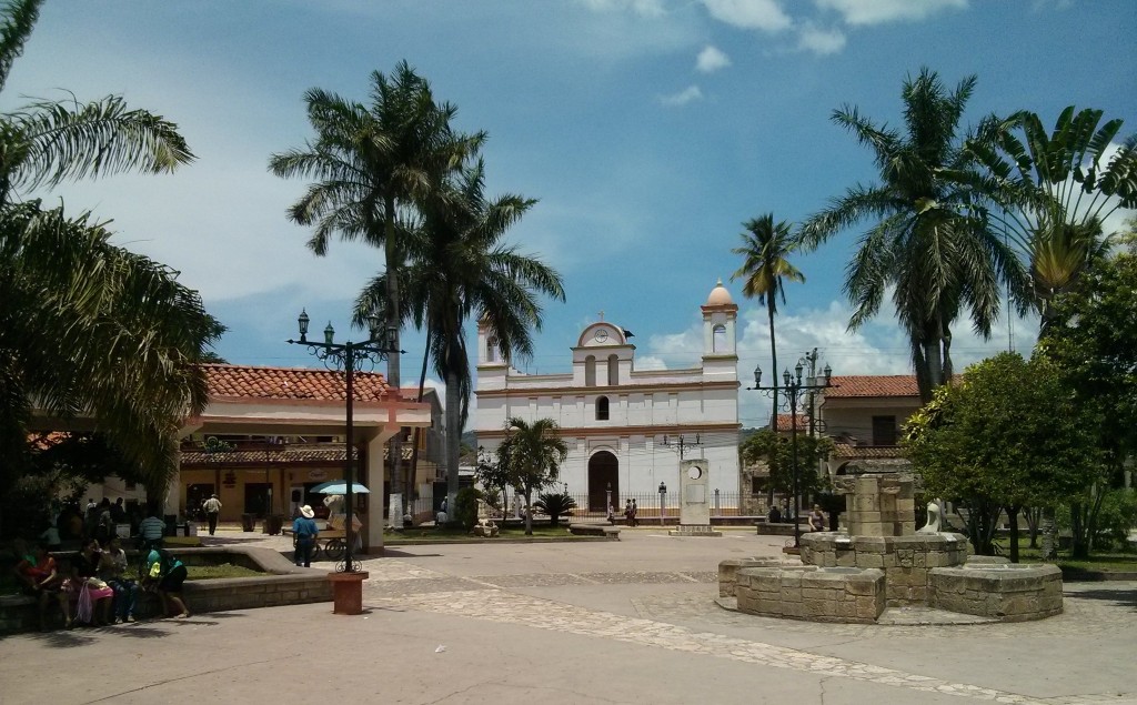 Copan Ruinas main square