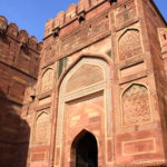 Entrée du Fort Rouge, Agra, Inde