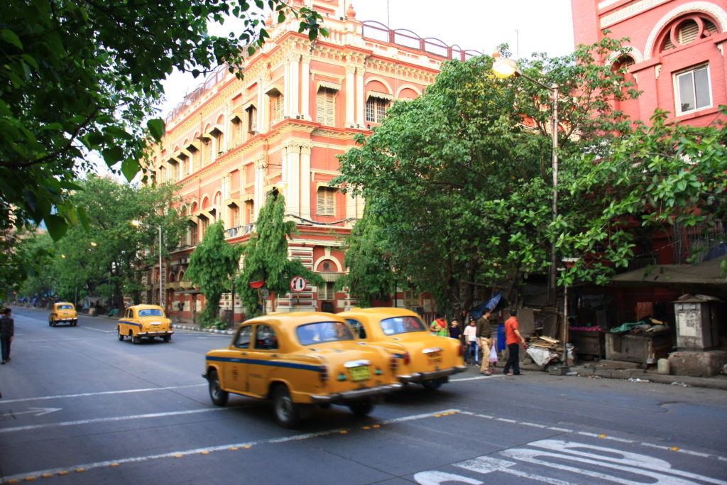 Rue et taxis de Kolkata, Inde