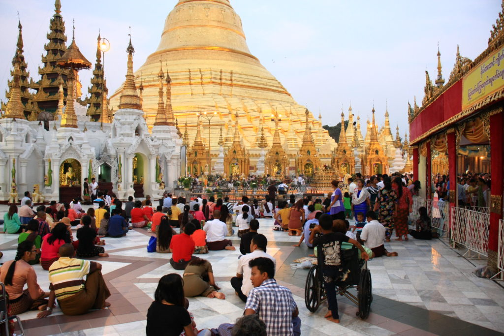 Pagode de Shwedagon, Rangoun, Myanmar