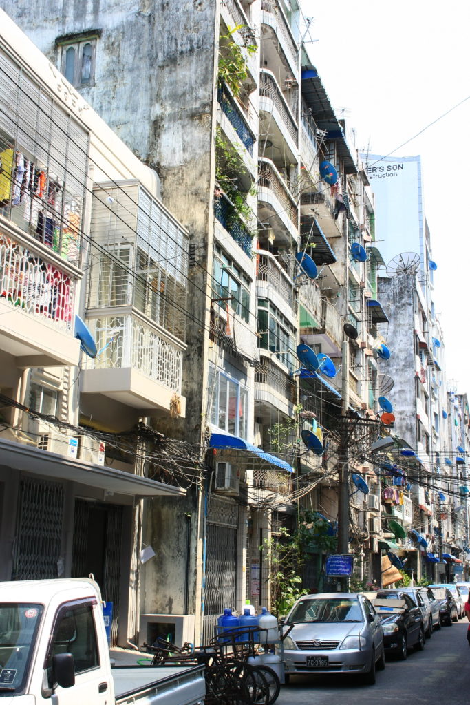 Immeubles de Rangoun, Myanmar