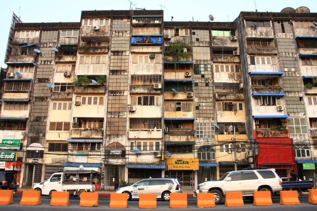 Immeuble de Rangoun, Myanmar