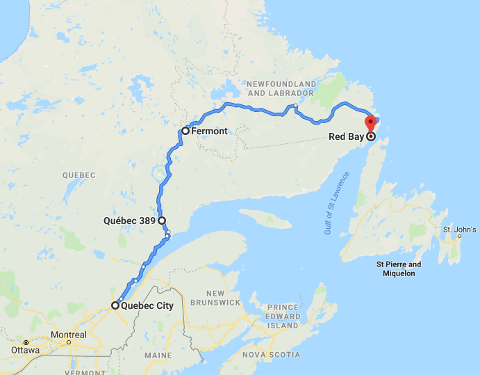Québec à Red Bay