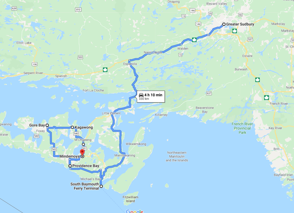 Tour du Nord du Québec et de l’Ontario – Jour 7 (Sudbury à l’île Manitoulin)