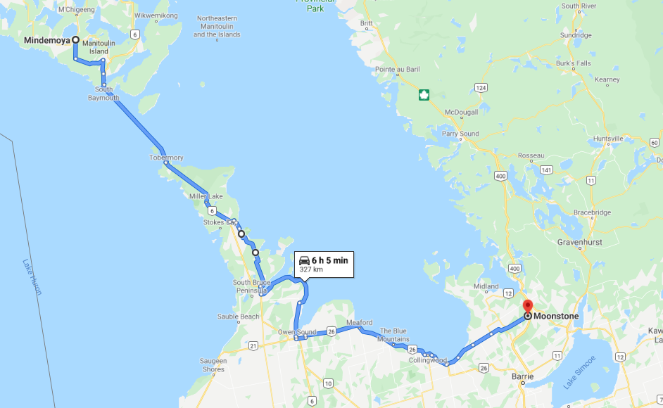 Tour du Nord du Québec et de l’Ontario – Jour 8 (l’île Manitoulin à Simcoe County)