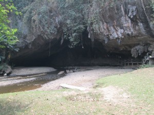 Entrance of the Tham Lot cave