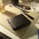 finished wallet outside