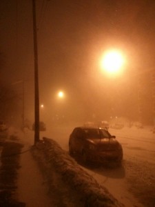 Snow storm in Quebec city