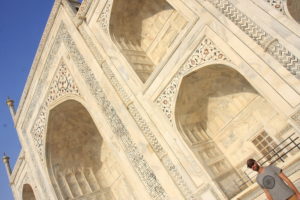 Détails du Taj Mahal, Agra, Inde