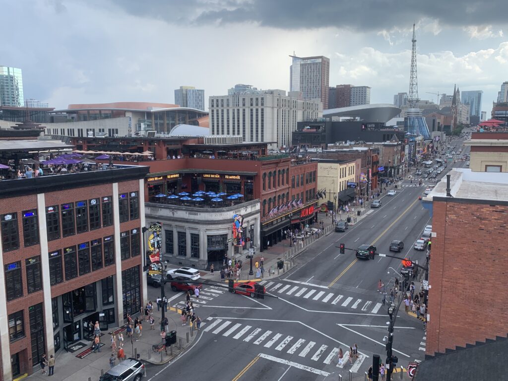 Nashville vue d’une terrasse