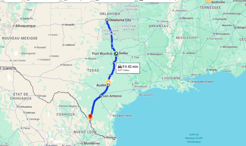 Texas-route
